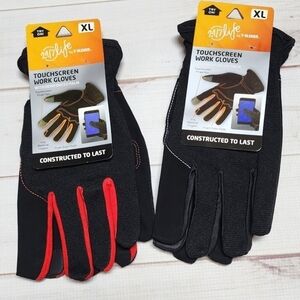 24/7 Life Two Pair of Touchsceen Work Gloves Size XL - New With Tags